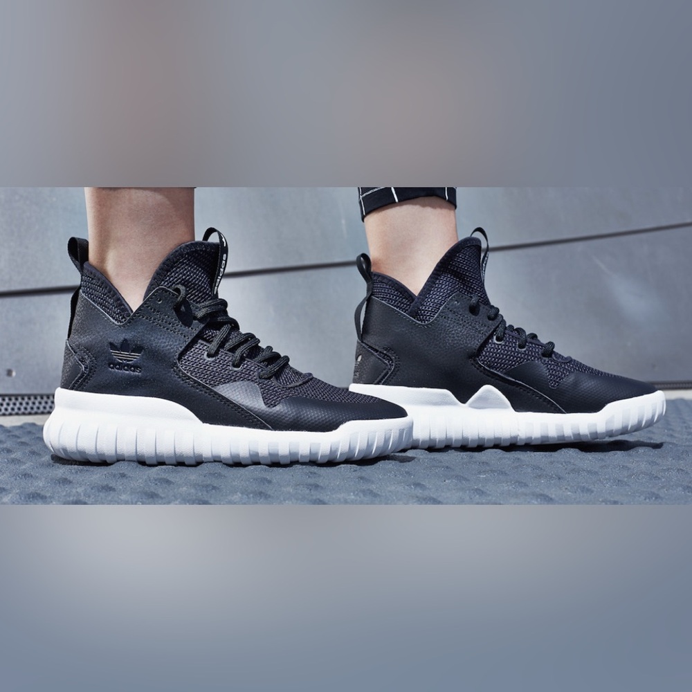 Adidas Men’s Tubular‎ X Core S77843 Black White Athletic Shoes Size 12